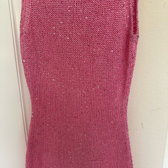 Asta Resort Pink Sheer Sleeveless Dress - Picture 6 of 8